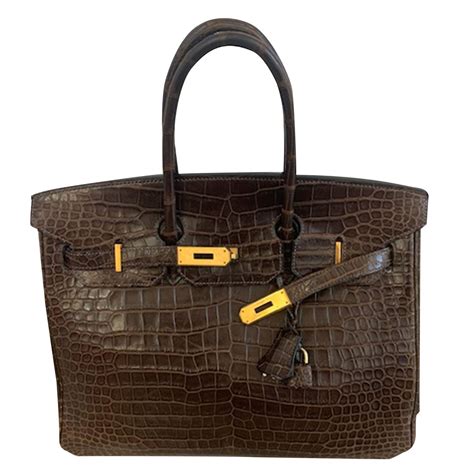 classic hermes crocodile tote|Hermes bag crocodile skin price.